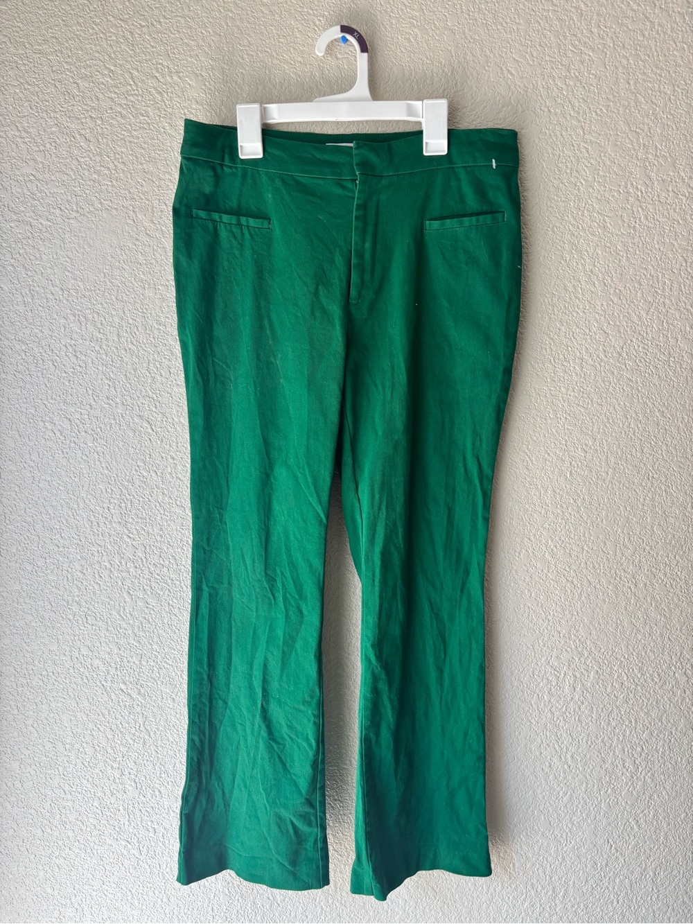 Mango Emerald Green Tailored Pants